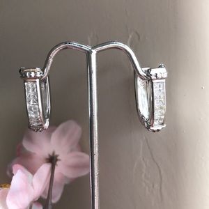 Sterling White Zirconia Earrings